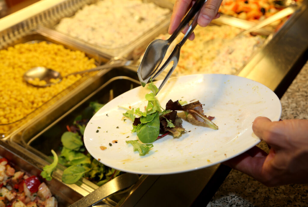 employee during a lunch break at the restaurant